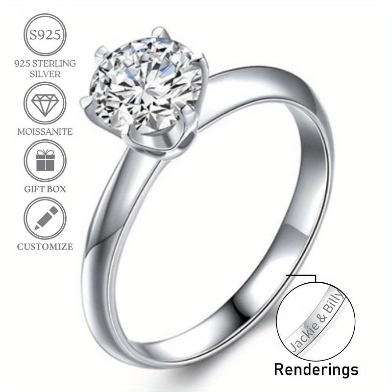 Customizable Moissanite Engagement Ring Vintage Bohemian Style